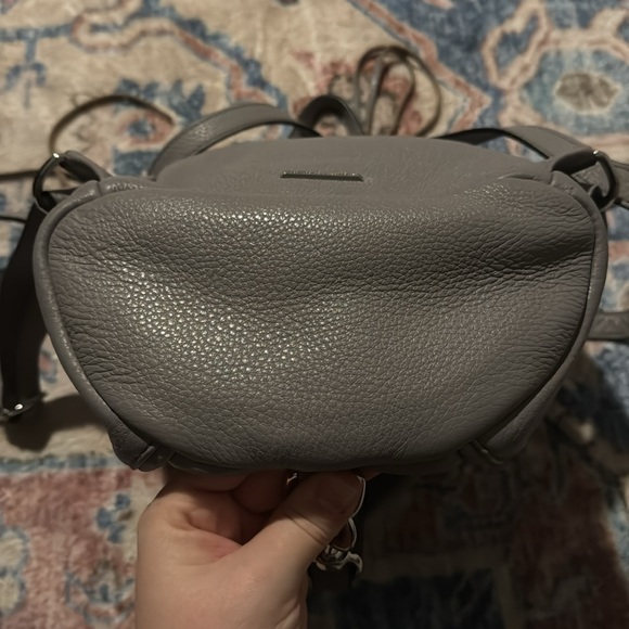 Rebecca Minkoff Mini Julian Backpackk Grey - Picture 4 of 5